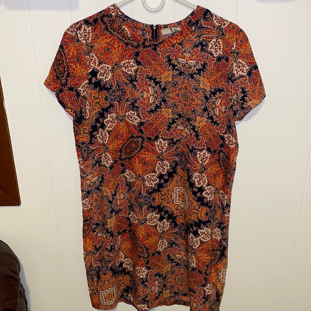 Fall shift dress - fun pattern!